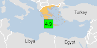 Mild Quake Shakes Greece: 4.9 Magnitude at 35km Depth, Impacting 130,000 | Curated by Alerts360 (11/11/2025 01:58 UTC)